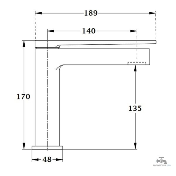 Robinet de lavabo FORMOSA moderne