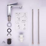 Mitigeur lavabo LIMA avec robinet rotatif