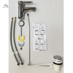 Mitigeur lavabo NF ALTO avec levier de commande facile à utiliser