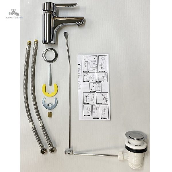 Mitigeur lavabo NF ALTO avec levier de commande facile à utiliser