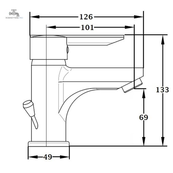 Mitigeur lavabo NF ALTO pour un confort d'utilisation quotidien