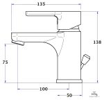 Mitigeur lavabo Columbia élégant et fonctionnel