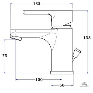 Mitigeur lavabo Columbia élégant et fonctionnel