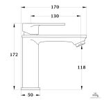 Mitigeur élégant NYTIA pour décoration moderne