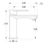 Robinetterie NYTIA pour un lavabo contemporain