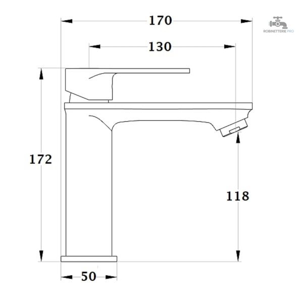Robinetterie NYTIA pour un lavabo contemporain