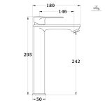Robinet de vasque minimaliste NYTIA