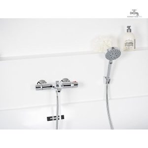 Design élégant du mitigeur NEOTHERM pour baignoire