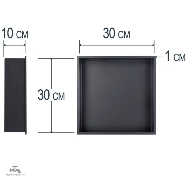 Niche à encastrer carrée pour douche - vue 8