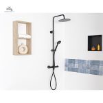 Douche de tête avec réglage de la pression de l'eau