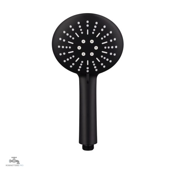 Douche MERIDA, pommeau noir offrant une expérience agréable