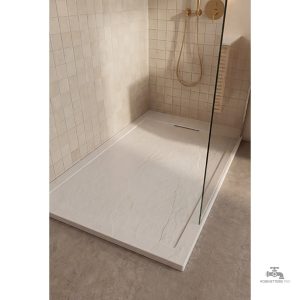 Bonde intégrée pour receveur de douche moderne