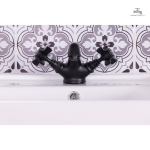 Mélangeur rétro pour lavabo au design classique