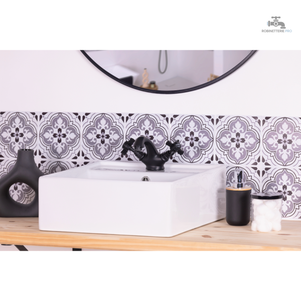 Robinet mélangeur rétro pour salle de bain