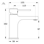 Mitigeur ANCUZ avec robinet à commande simple