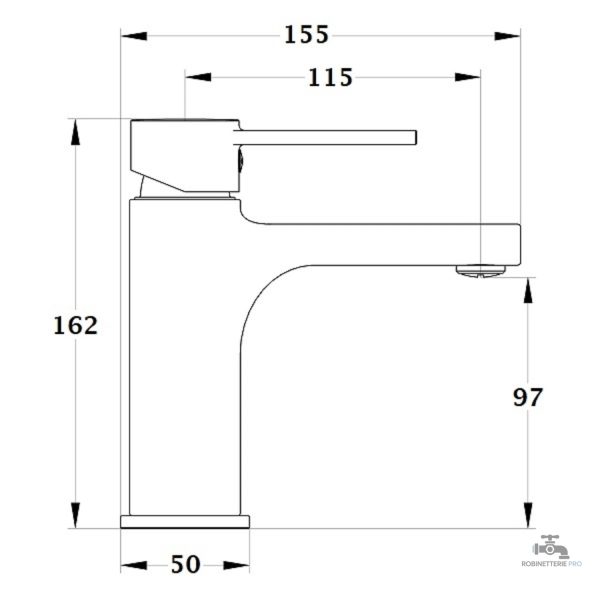 Mitigeur lavabo ANCUZ facile à installer