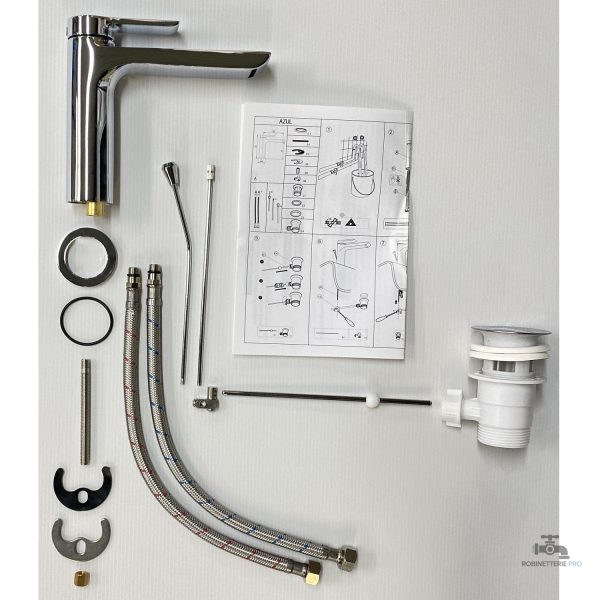 Mitigeur AZUL pour lavabo avec robinet facile à utiliser