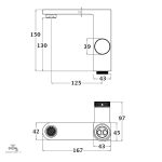 Mitigeur lavabo MERIDA au design minimaliste