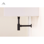 Siphon de salle de bain en laiton poli