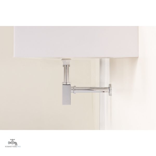 Accessoire siphon carré en laiton