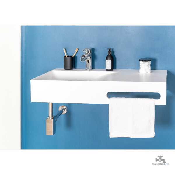 Siphon en métal pour lavabo moderne