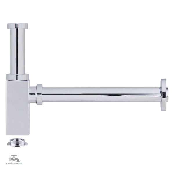 Siphon carré élégant pour salle de bain