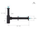 Siphon en laiton pour plomberie fiable