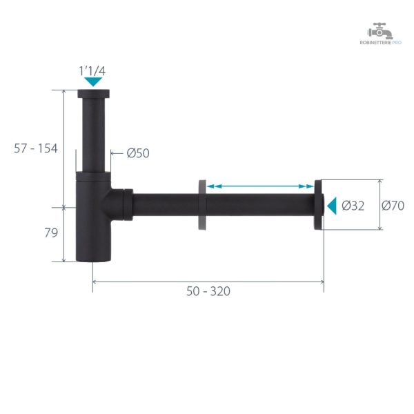 Siphon en laiton pour plomberie fiable