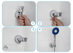 Support ventouse pour un pommeau de douche stable