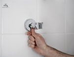 Support pratique pour douche à ventouse