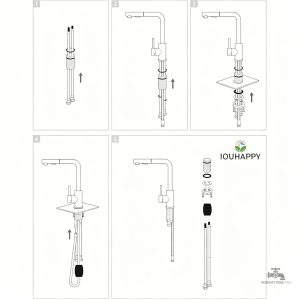 Robinet SORA avec douchette pratique pour cuisine